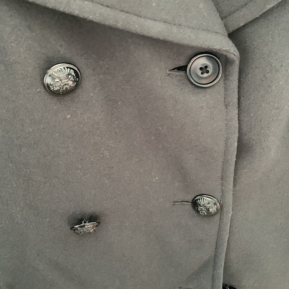 **HOST PICK** WILFRED WOOL & CASHMERE SHORT DOUBLE BREASTED NAVY PEA COAT / XXS - Picture 7 of 8